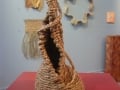 Whimsy - twined harakeke pot - sold
