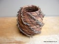 Pine needle coiled pot sold