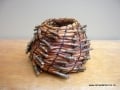 Pine needle coiled pot - sold