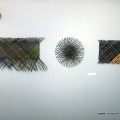 Three of my wall hangings - Wild Fibre exhibition
