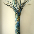 Palm - blue/gold/green