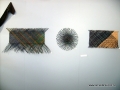 Three of my wall hangings - Wild Fibre exhibition
