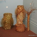 Handwoven harakeke waikawa, palm, basket