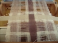 Deflected doubleweave scarf