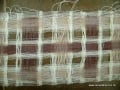 Deflected double weave scarf