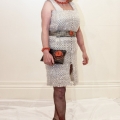 Anne Daniel modelling entry "Wrap Dup"