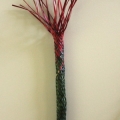 Flaming palm - green/red