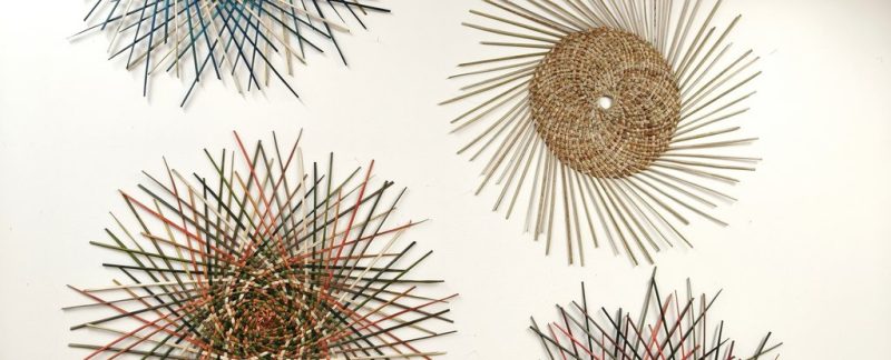 Glimpse of four circular works submitted to Riversdale Arts exhibition 2026